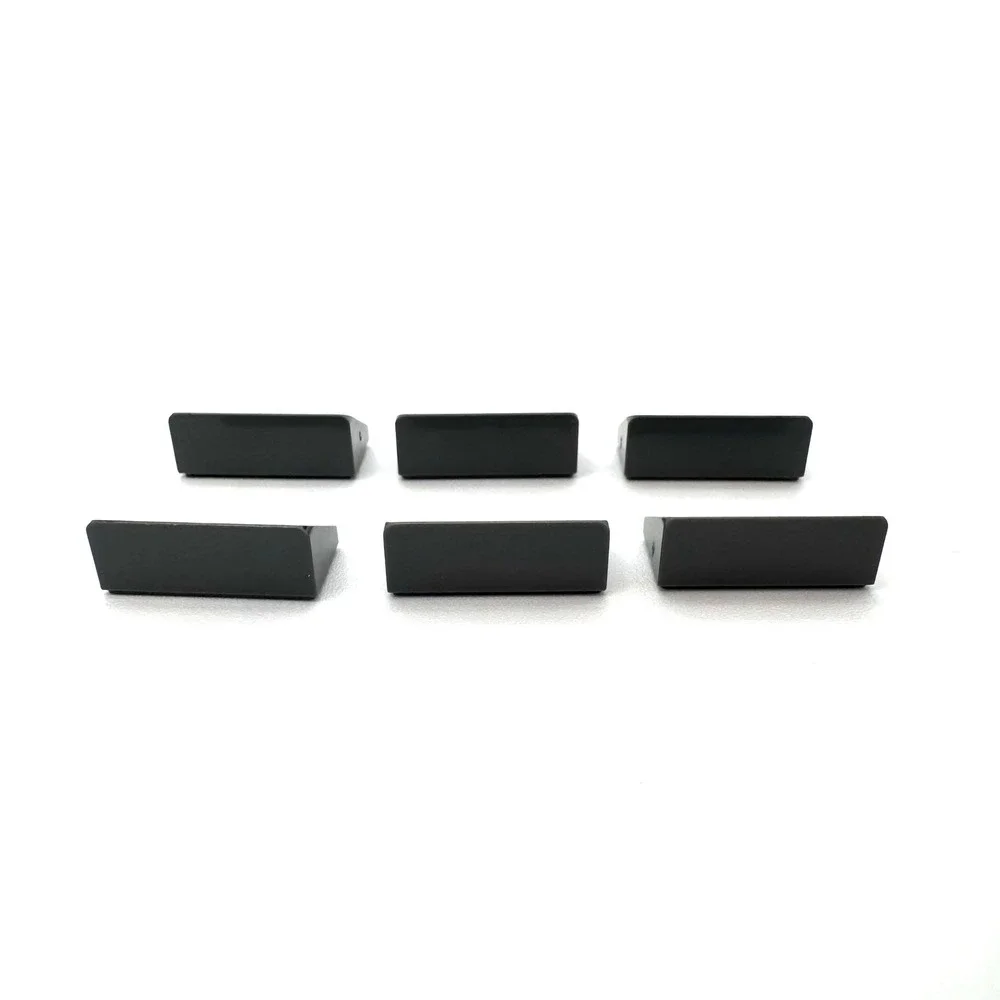 Lego Control Panel Lot 6x Dark Bluish Gray Slope with Red White & Silver Buttons